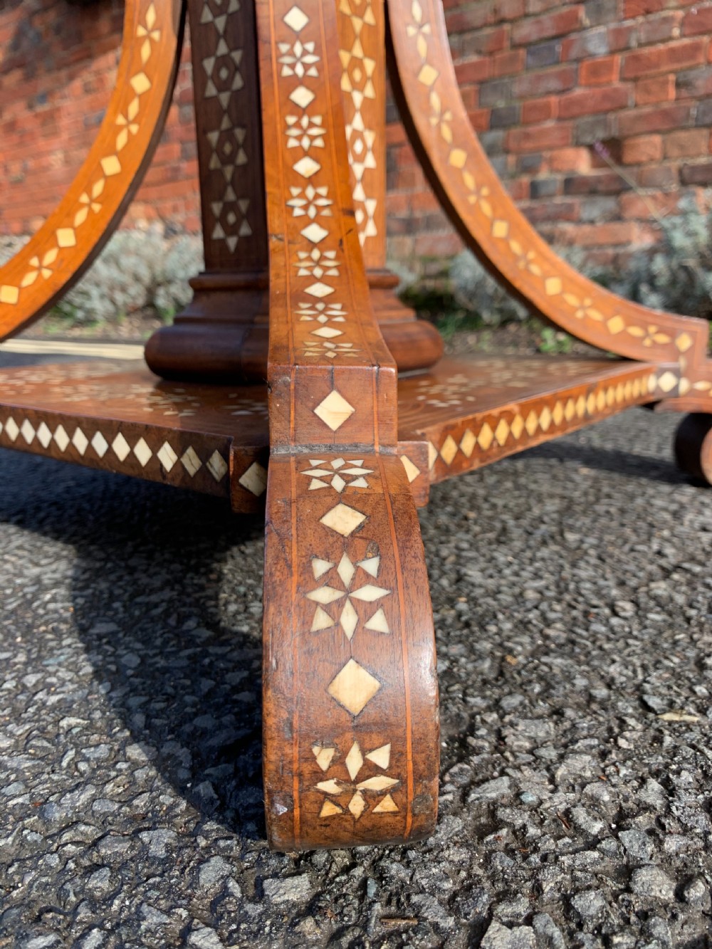 Nineteenth century inlaid table  View VII