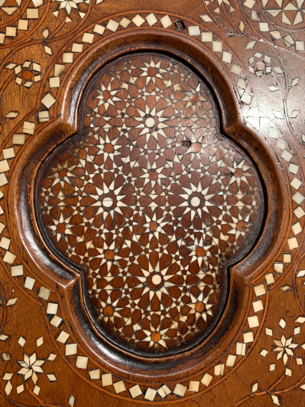 Pair of Syrian inlaid chairs  View III