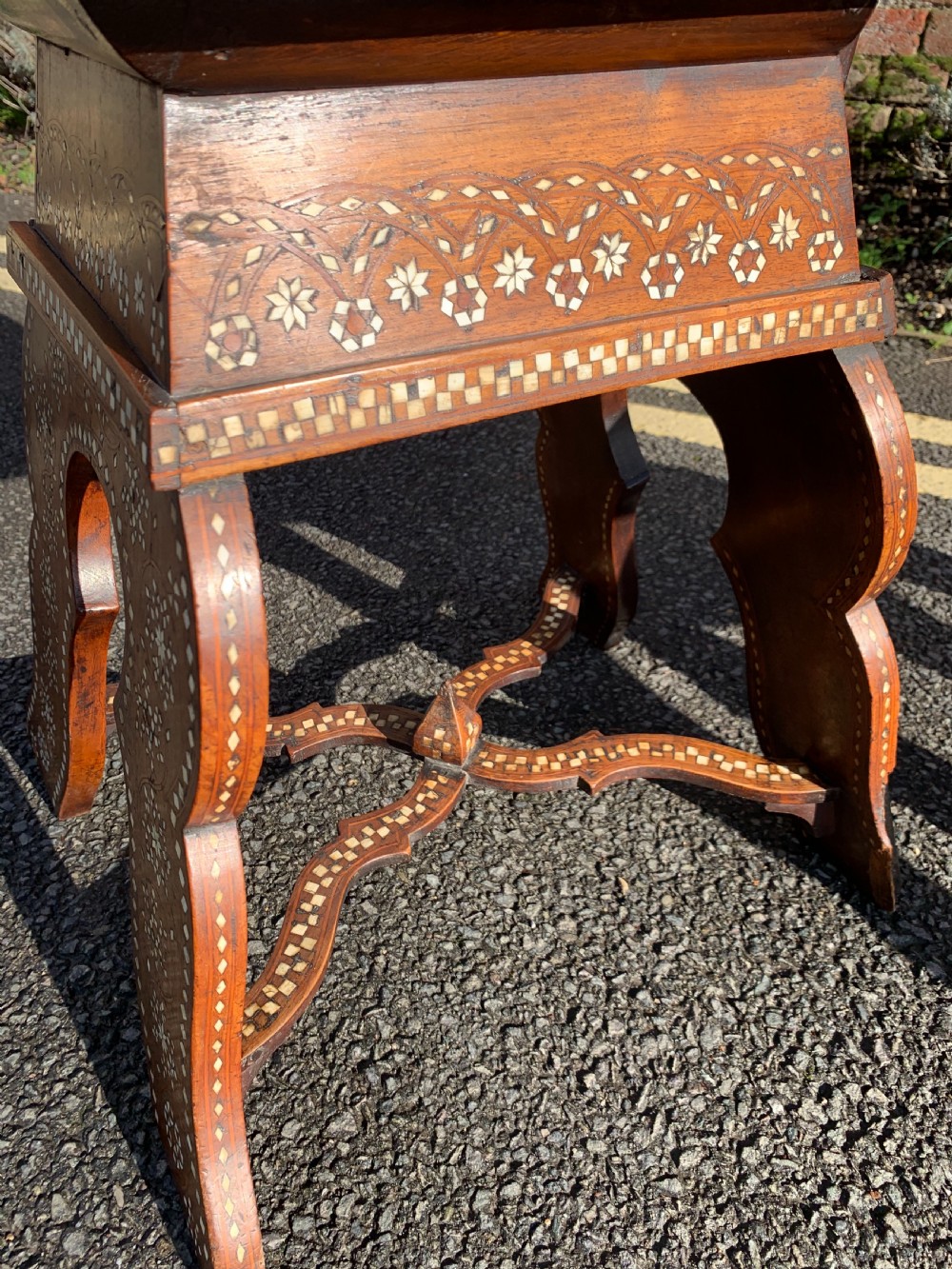 Pair of Syrian inlaid chairs  View IV