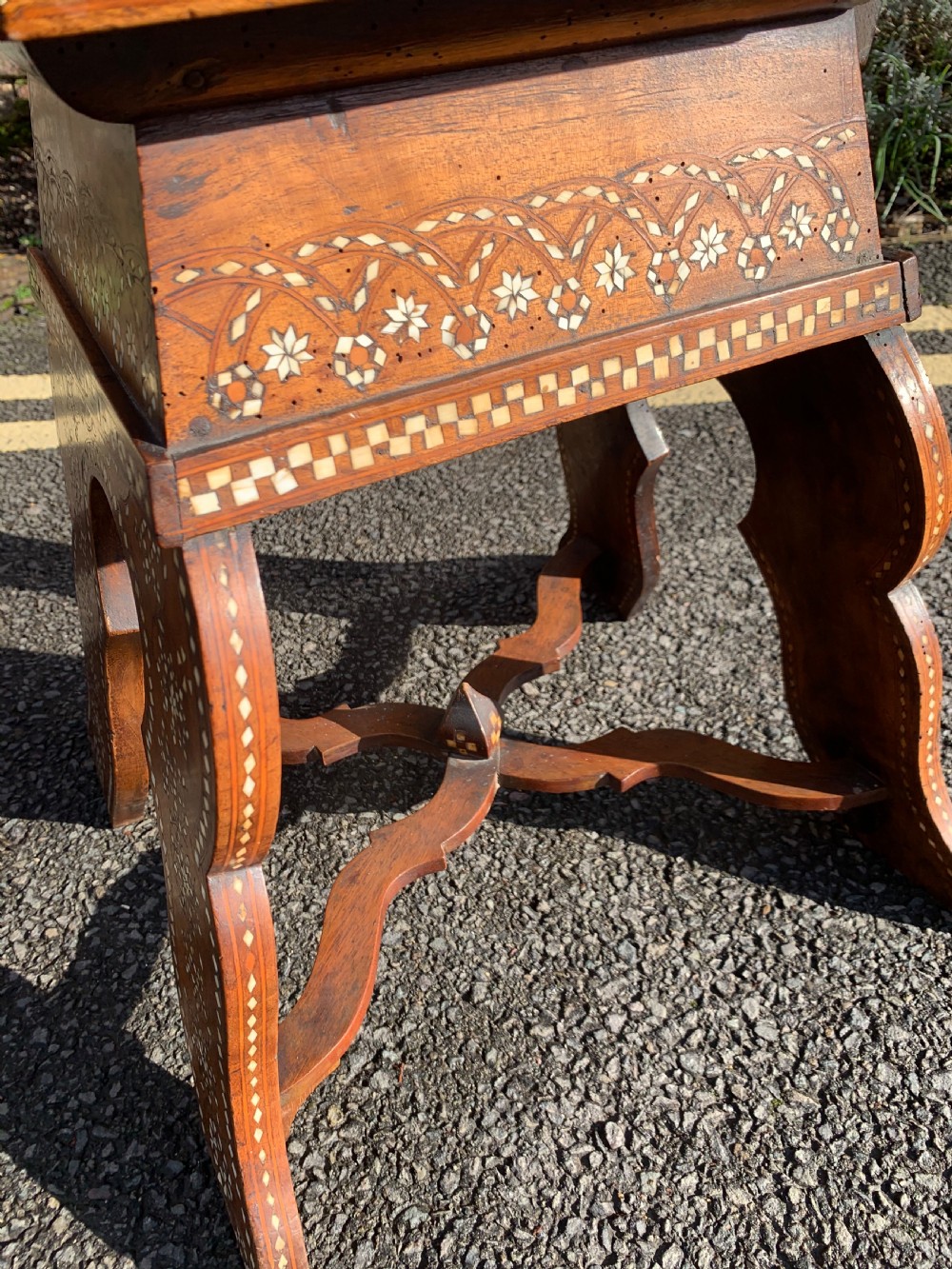 Pair of Syrian inlaid chairs  View V
