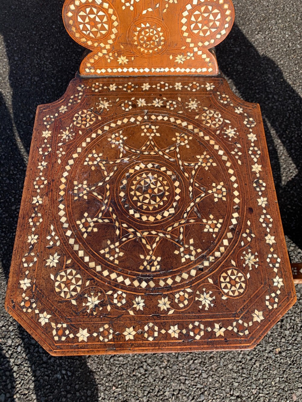 Pair of Syrian inlaid chairs  View VI