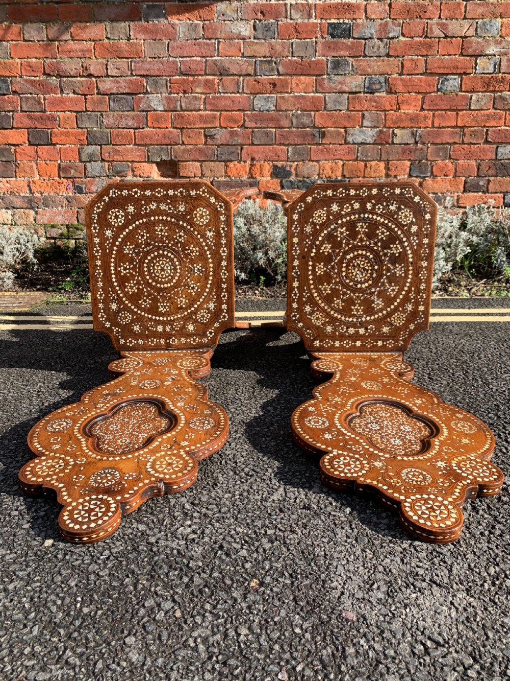 Pair of Syrian inlaid chairs  View VIII