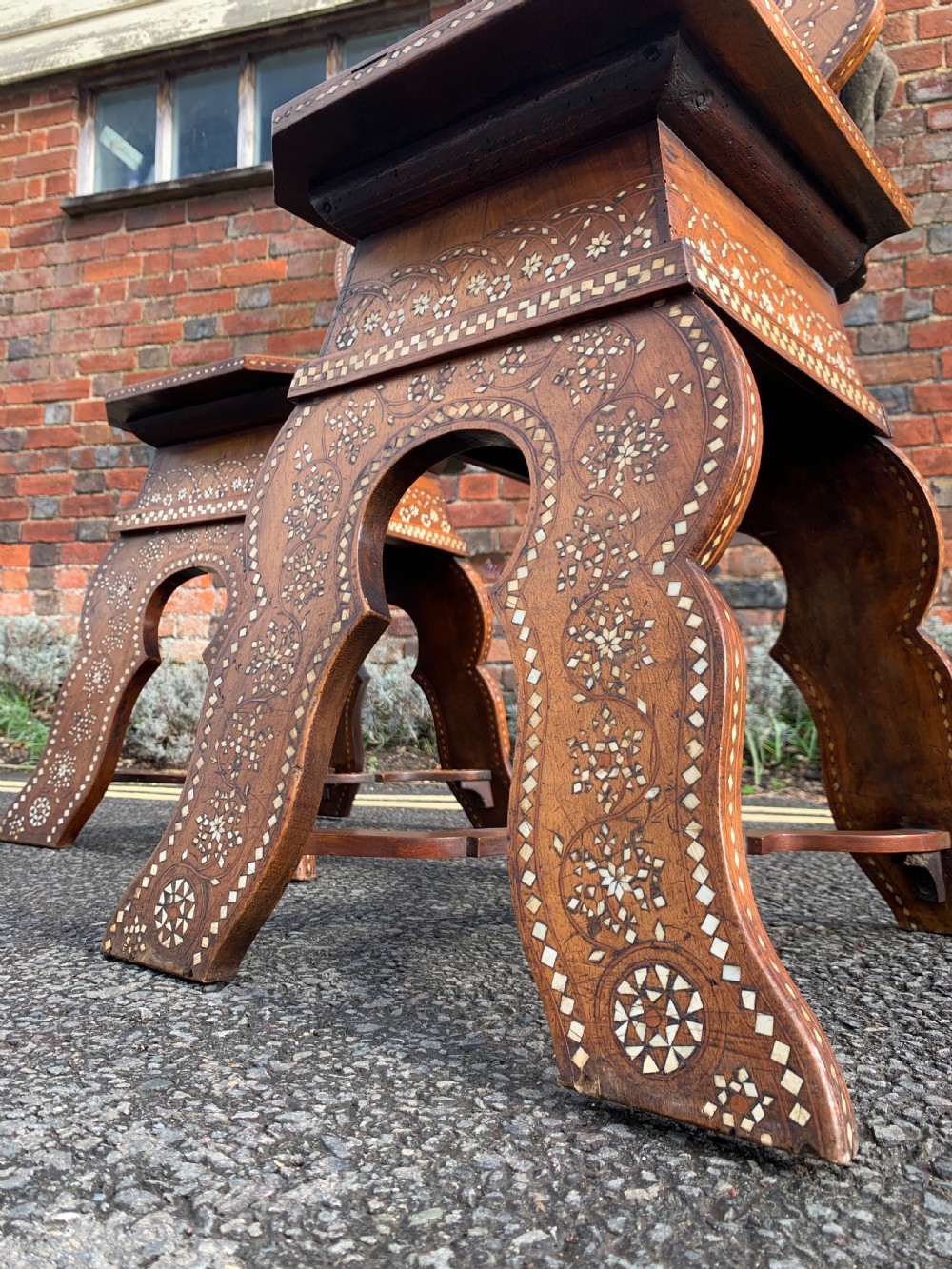 Pair of Syrian inlaid chairs  View IX