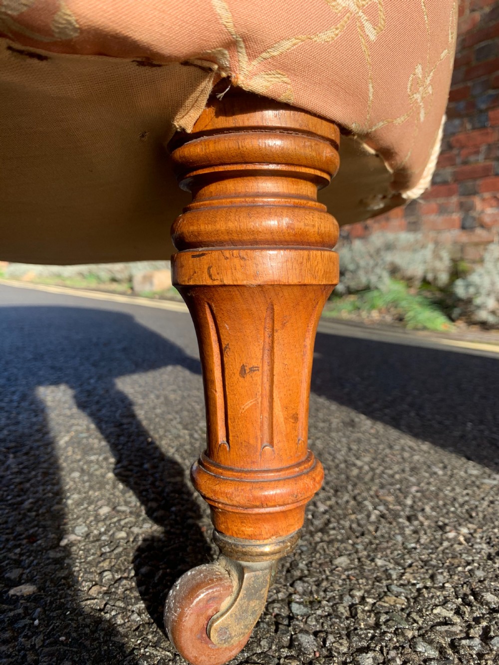 Matched pair of Victorian Walnut chairs  View II