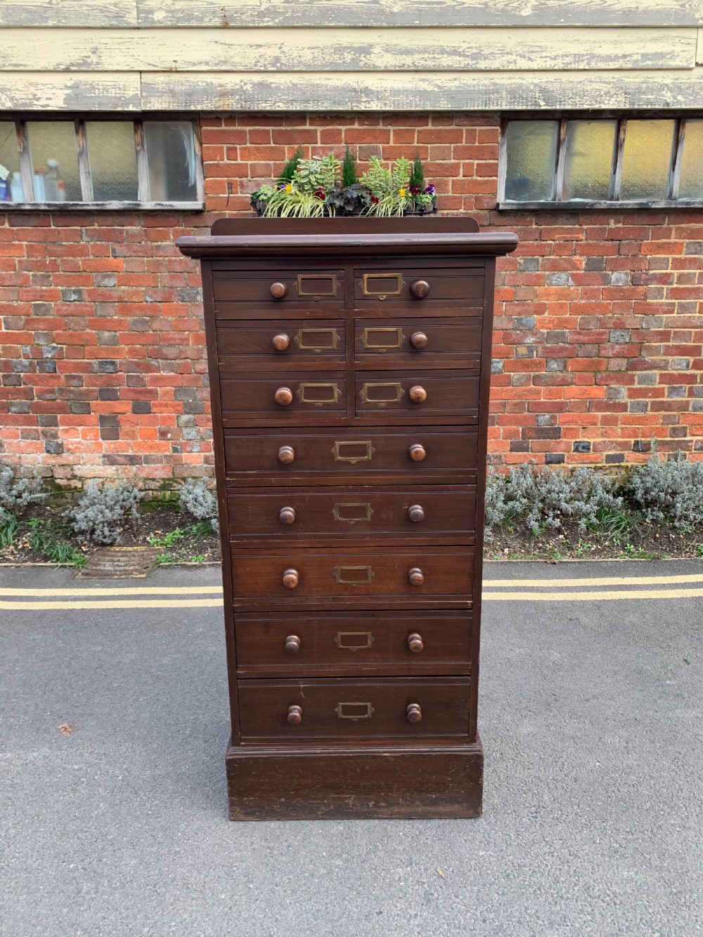 Edwardian bank of drawers 
