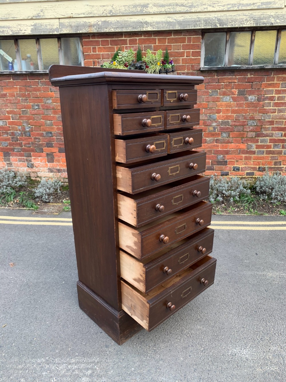 Edwardian bank of drawers  View II