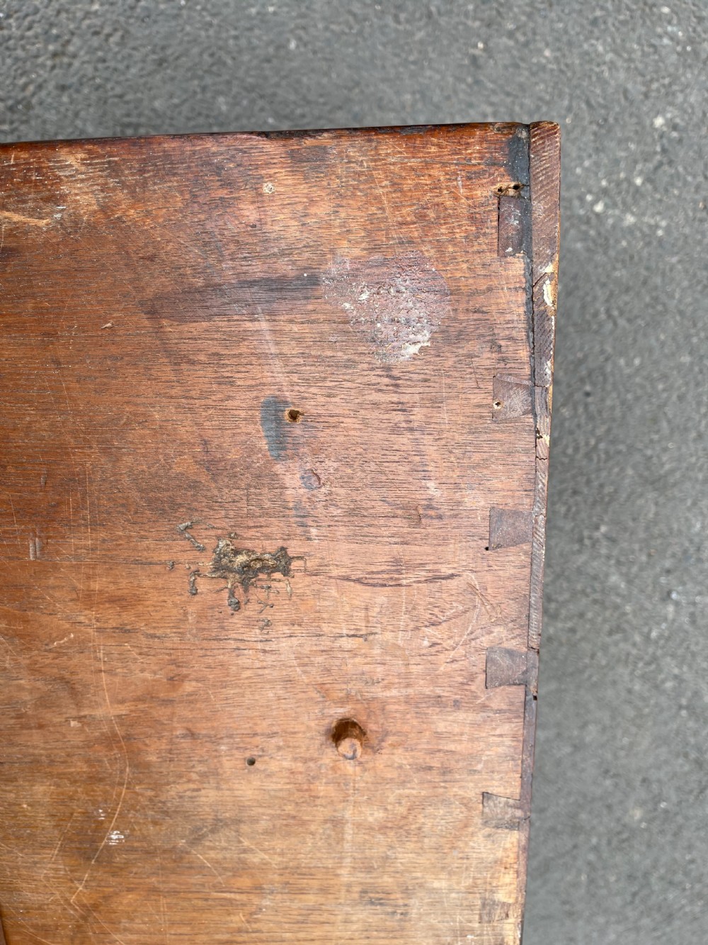 Teak military campaign chest View IX