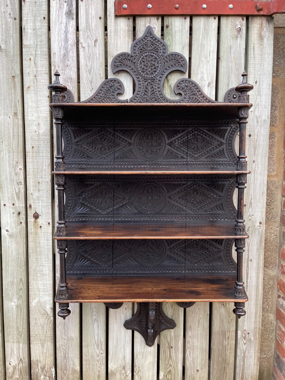 Large scale Nineteenth century wall shelves 