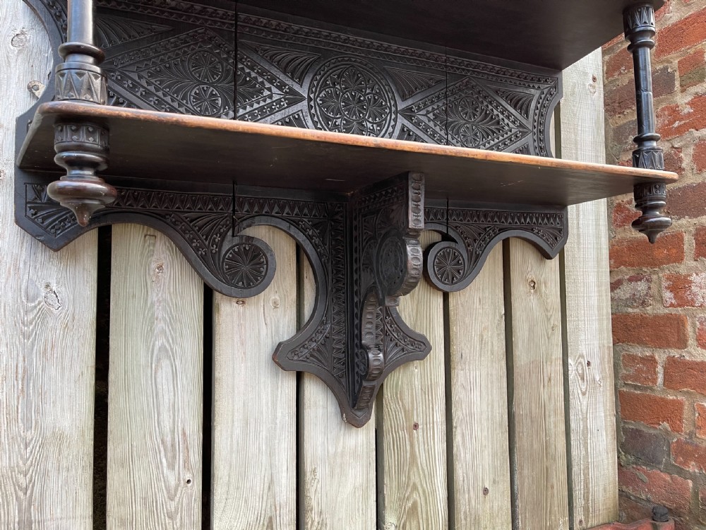 Large scale Nineteenth century wall shelves  View VI