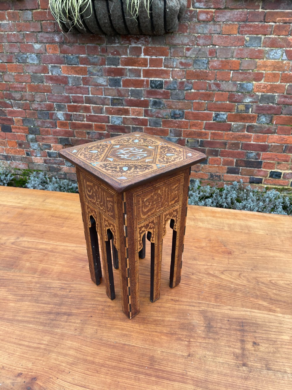 Small inlaid Damascan table 