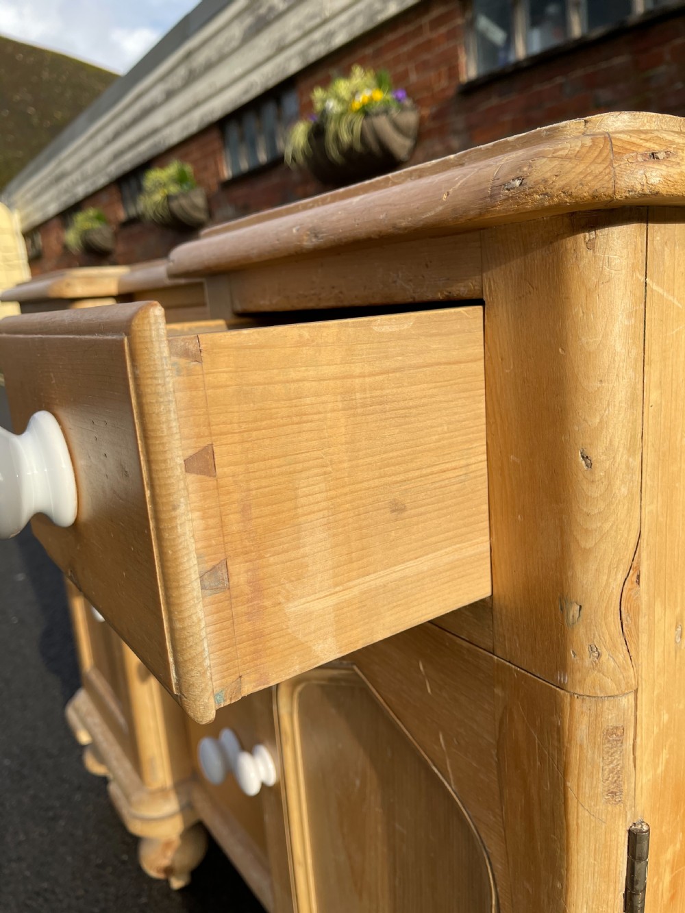 Early Victorian pine sideboard  View VI