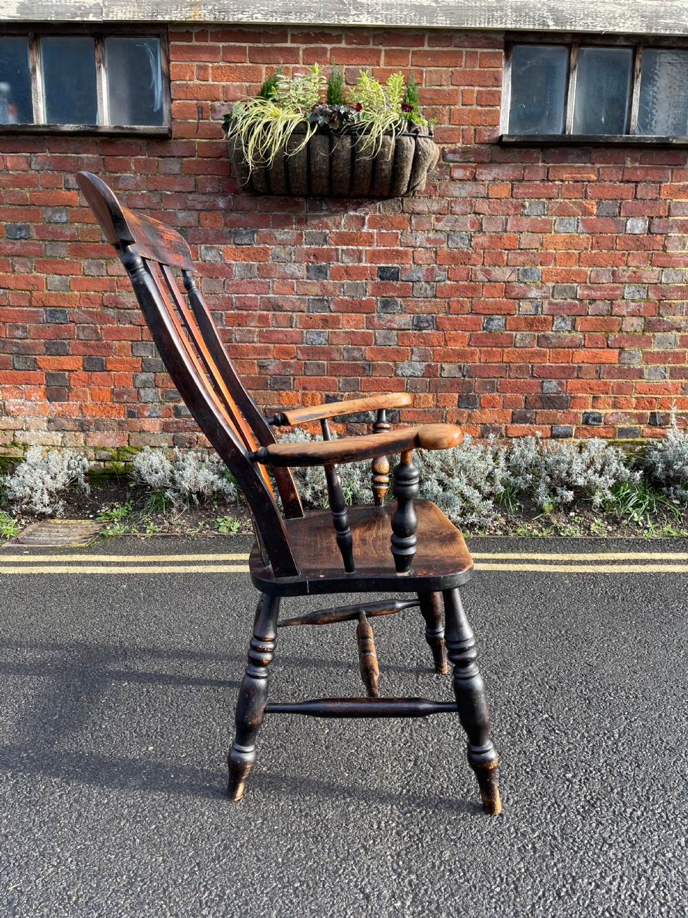 Victorian slatback armchair  View IV
