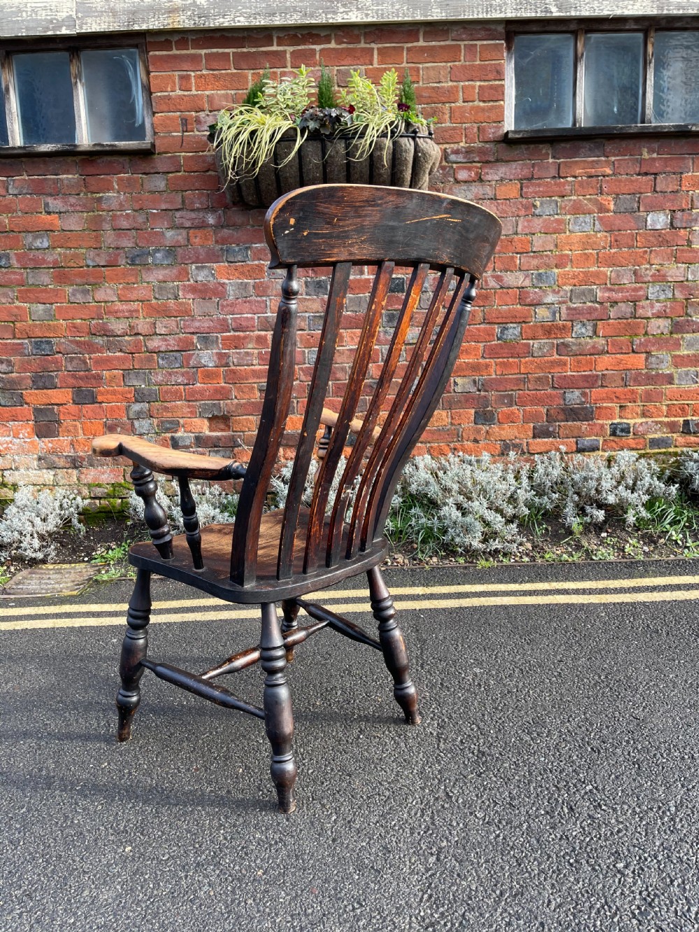 Victorian slatback armchair  View V