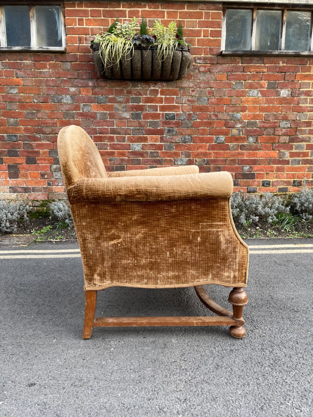 Oak framed armchair  View II