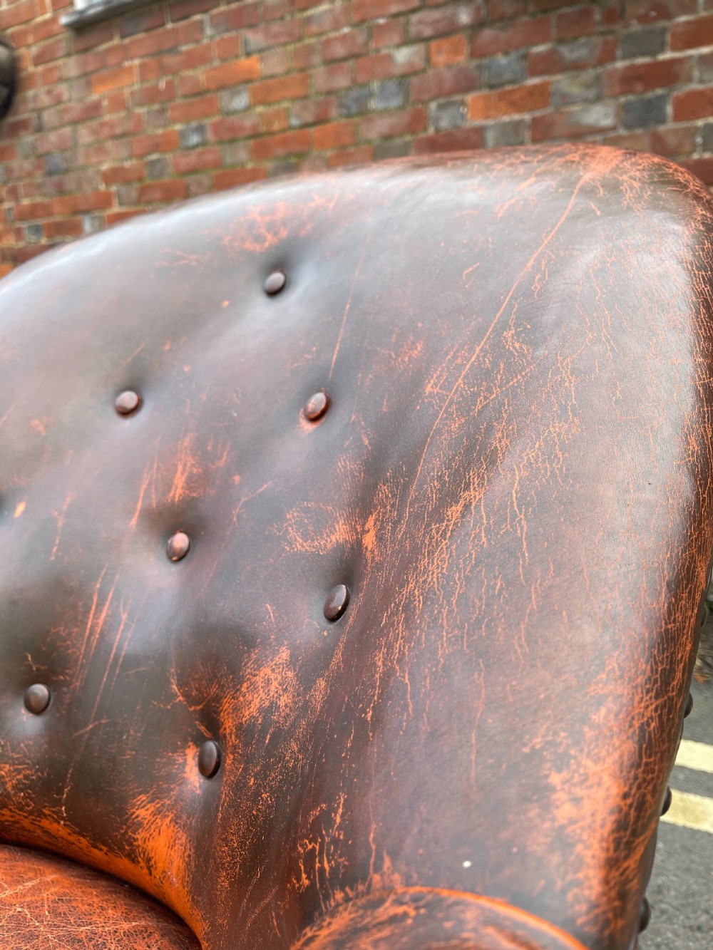 Victorian leather armchair  View IV