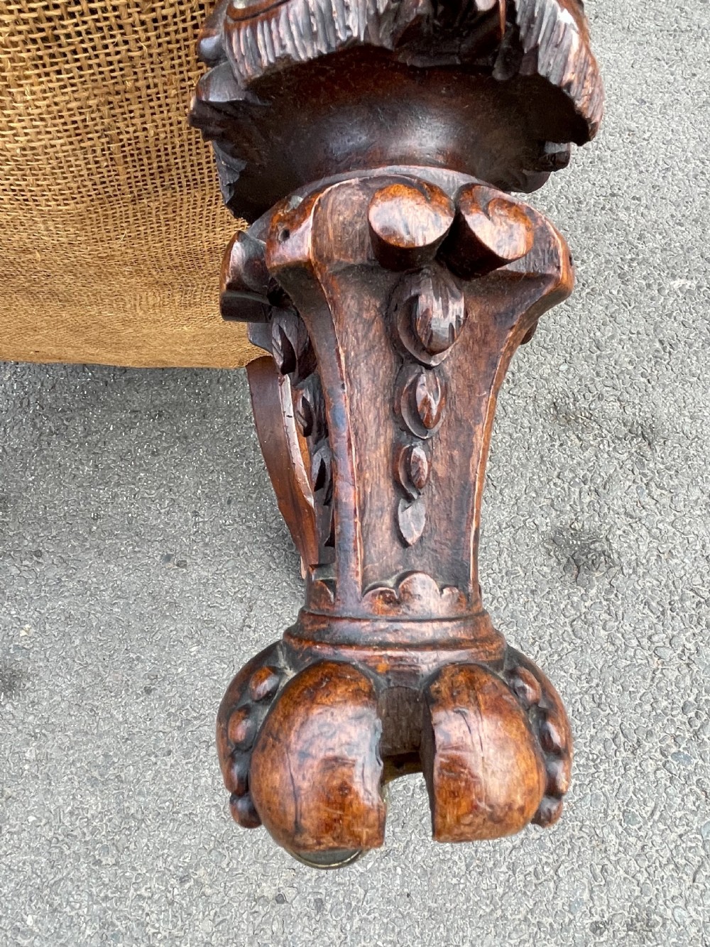 Victorian leather armchair  View VII