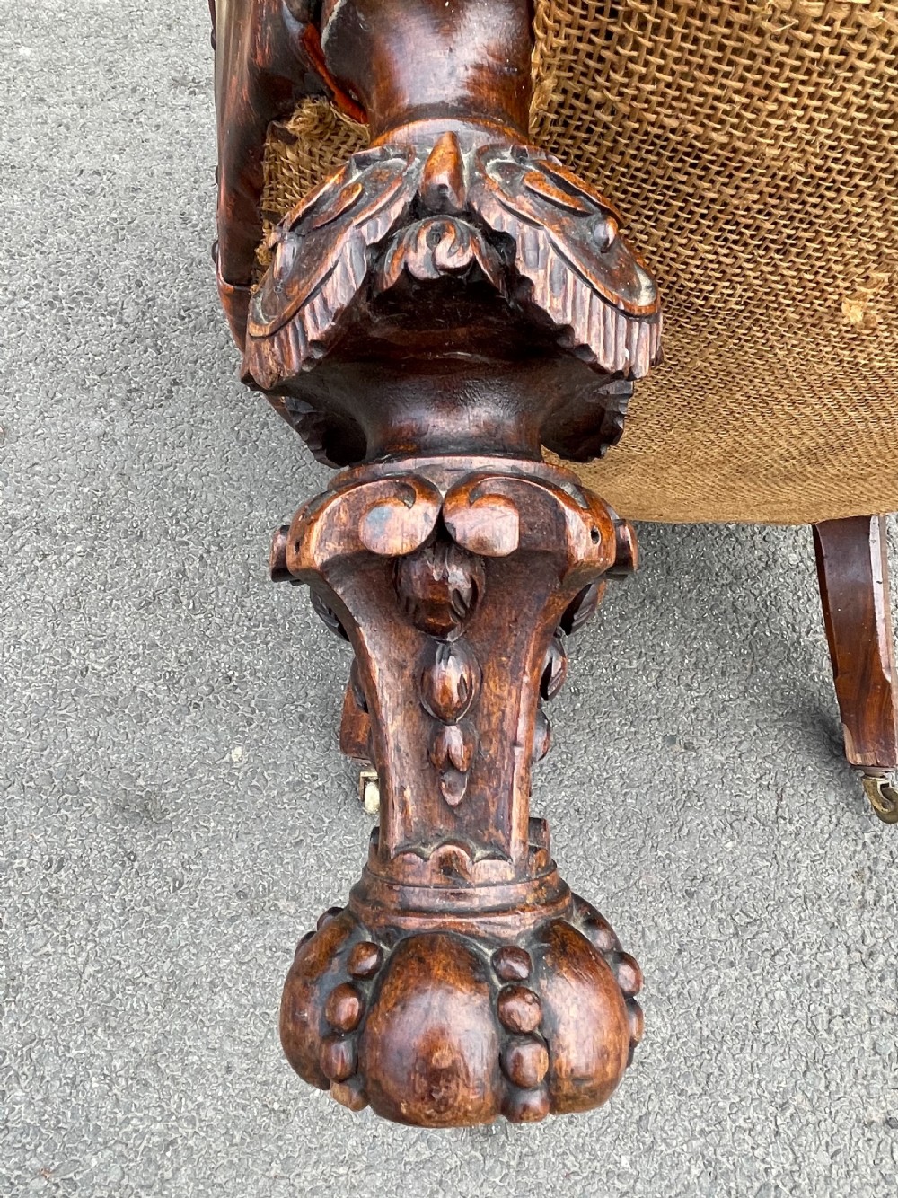 Victorian leather armchair  View VIII