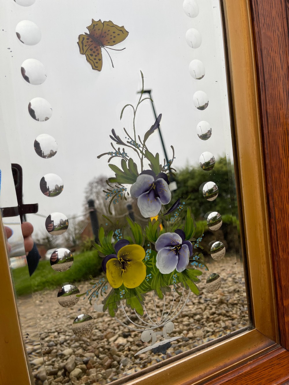 Pair of Victorian gypsy mirrors  View II