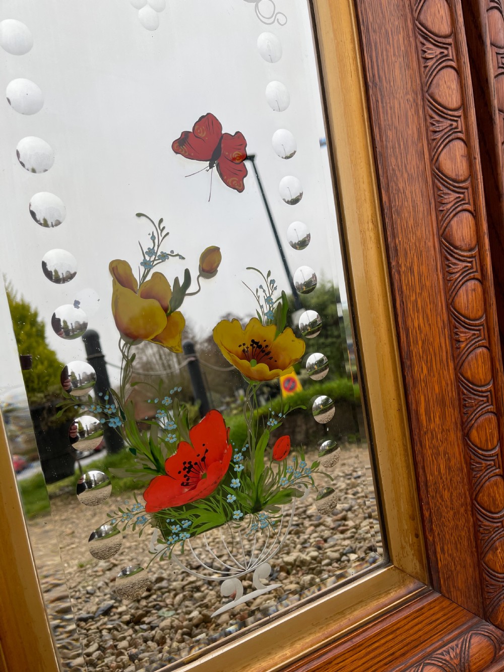 Pair of Victorian gypsy mirrors  View III
