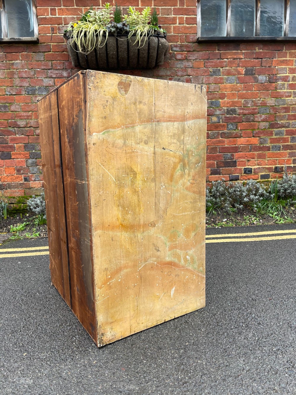 Victorian painted pine chest View IV