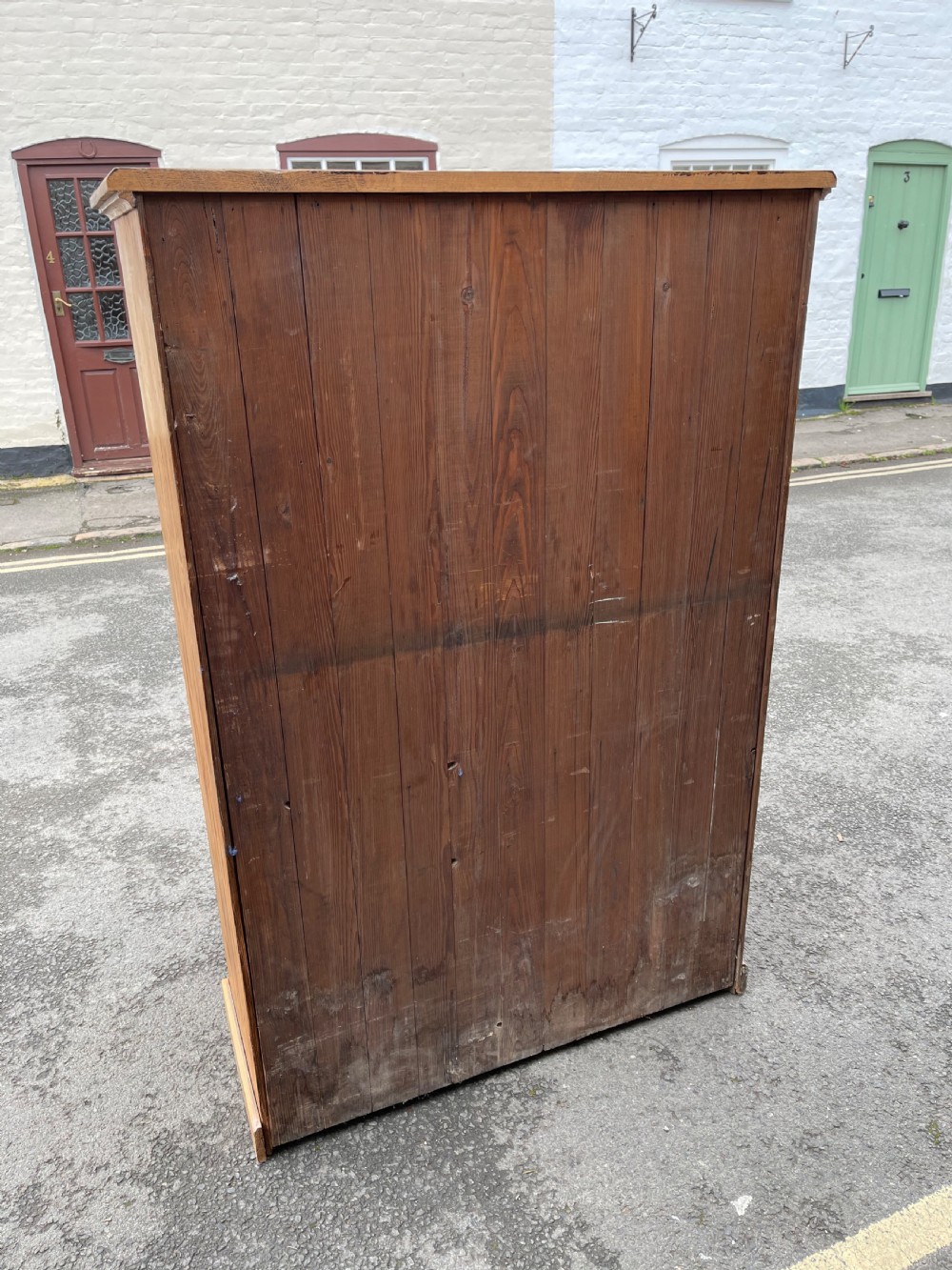 Tall pitch pine chest  View IX