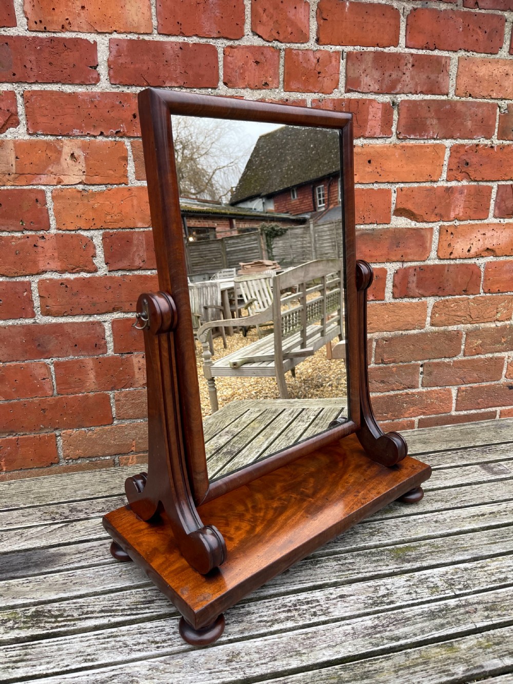 Nineteenth century dressing mirror 