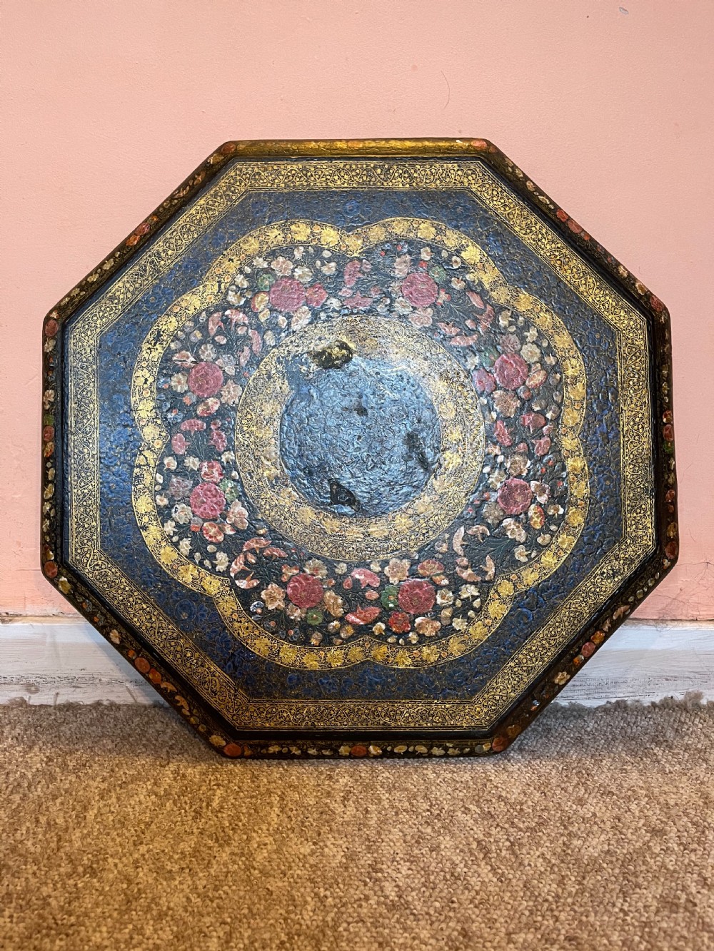 Kashmiri painted table  View V
