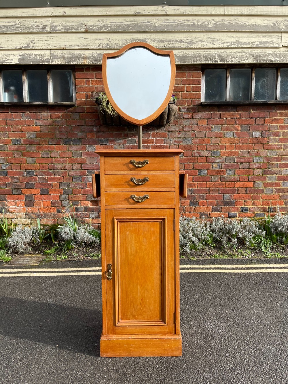 Victorian ash shaving stand 