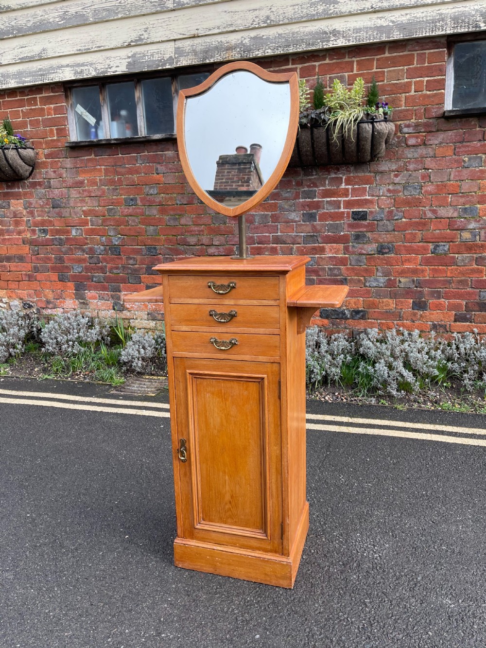 Victorian ash shaving stand  View III