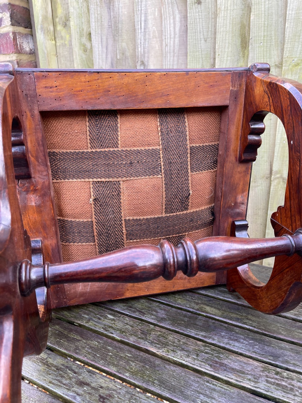 Nineteenth century Rosewood stool  View III