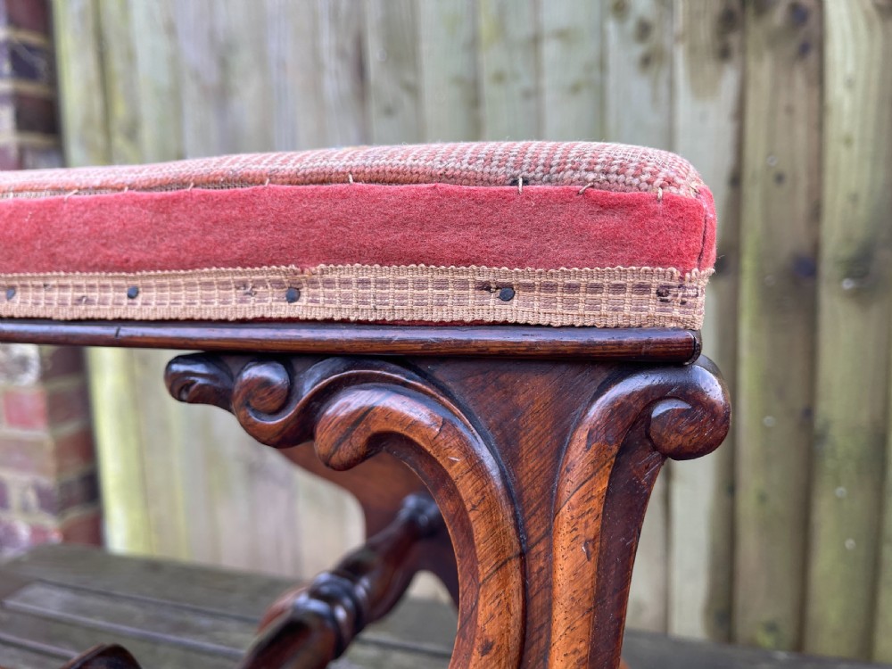 Nineteenth century Rosewood stool  View IV
