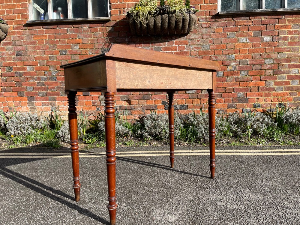 Victorian bow fronted Mahogany side table  View V