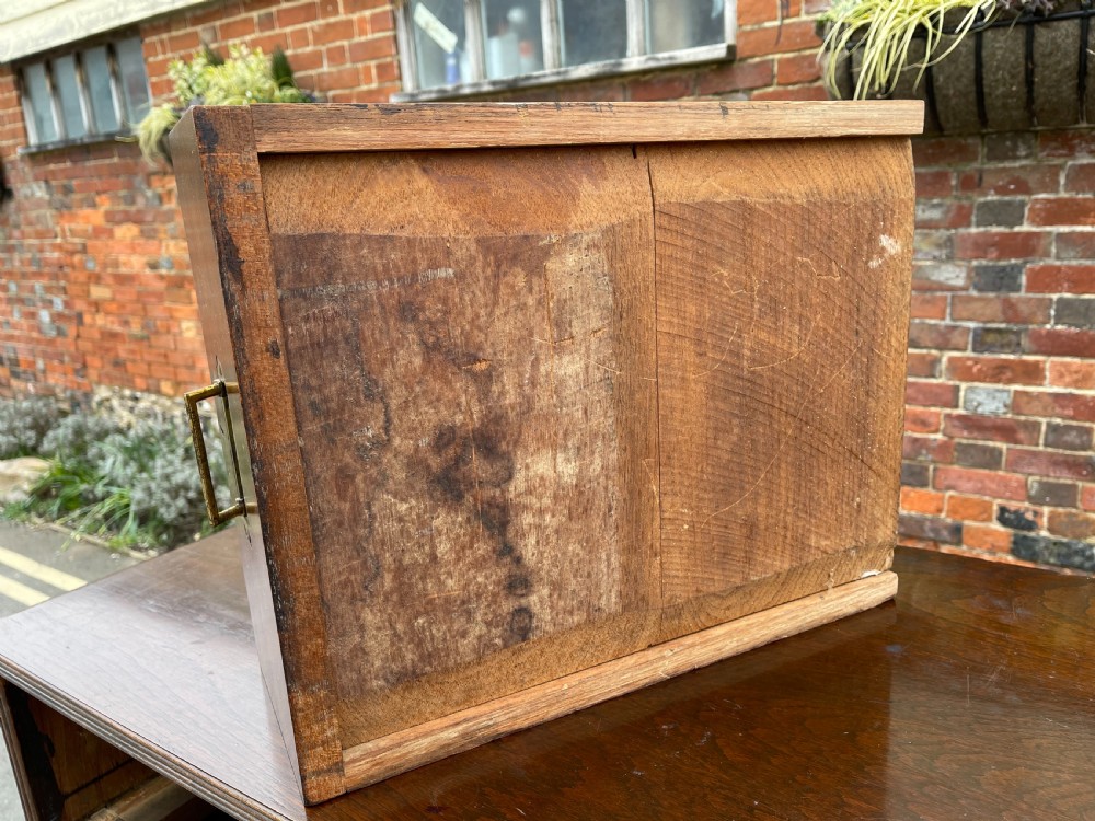Nineteenth century Anglo Indian Teak campaign chest View V