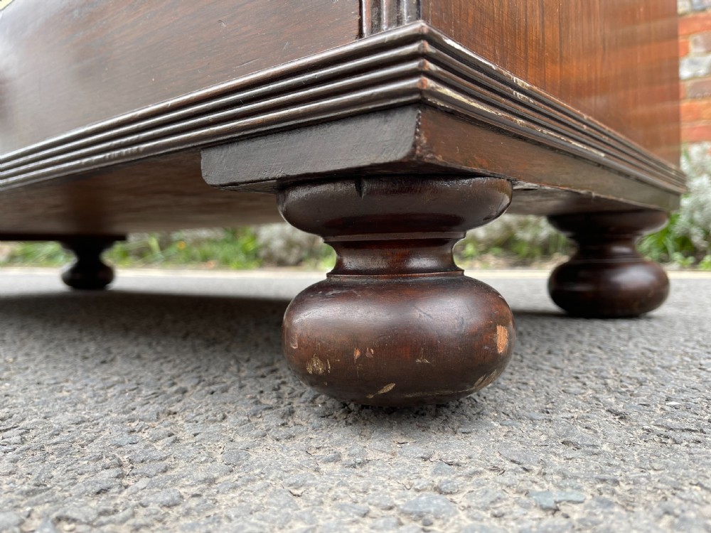 Nineteenth century Anglo Indian Teak campaign chest View VI