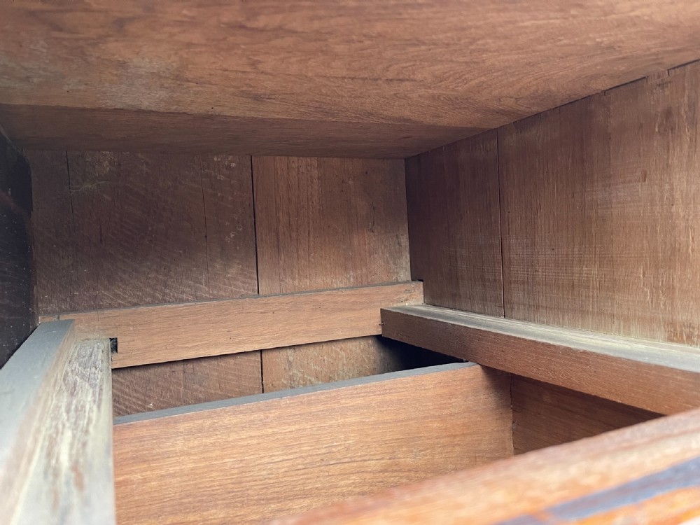 Nineteenth century Anglo Indian Teak campaign chest View X