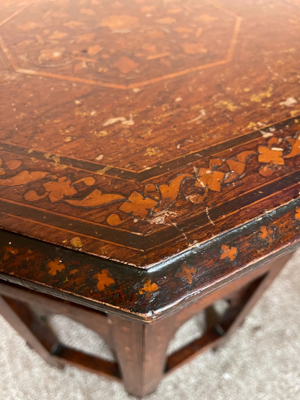Small inlaid Hoshiarpur table  View III