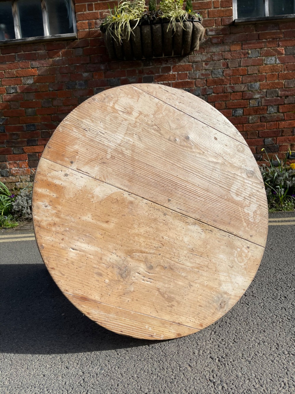 Nineteenth century Pine cricket table  View IV