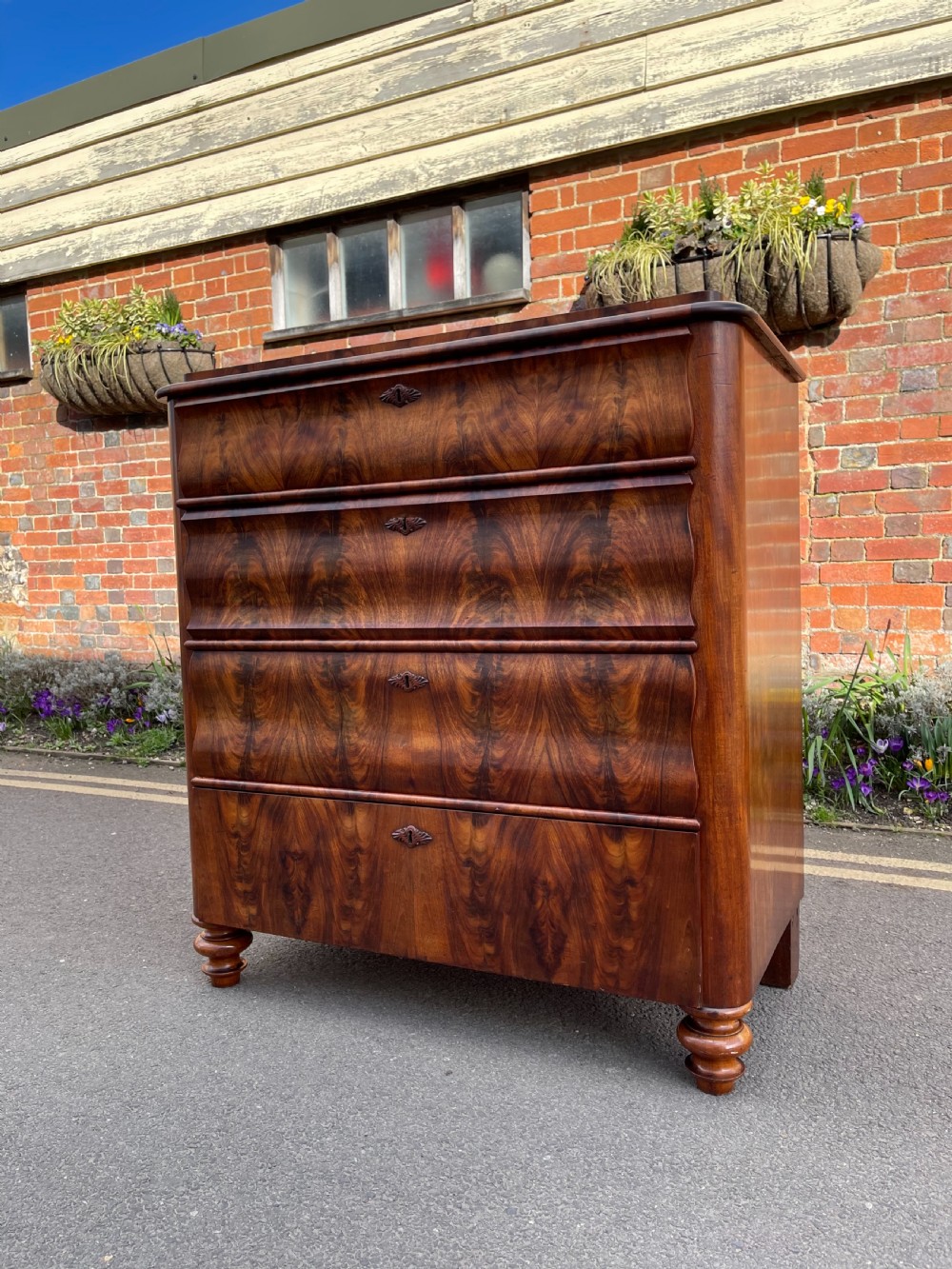 Continental Mahogany chest 