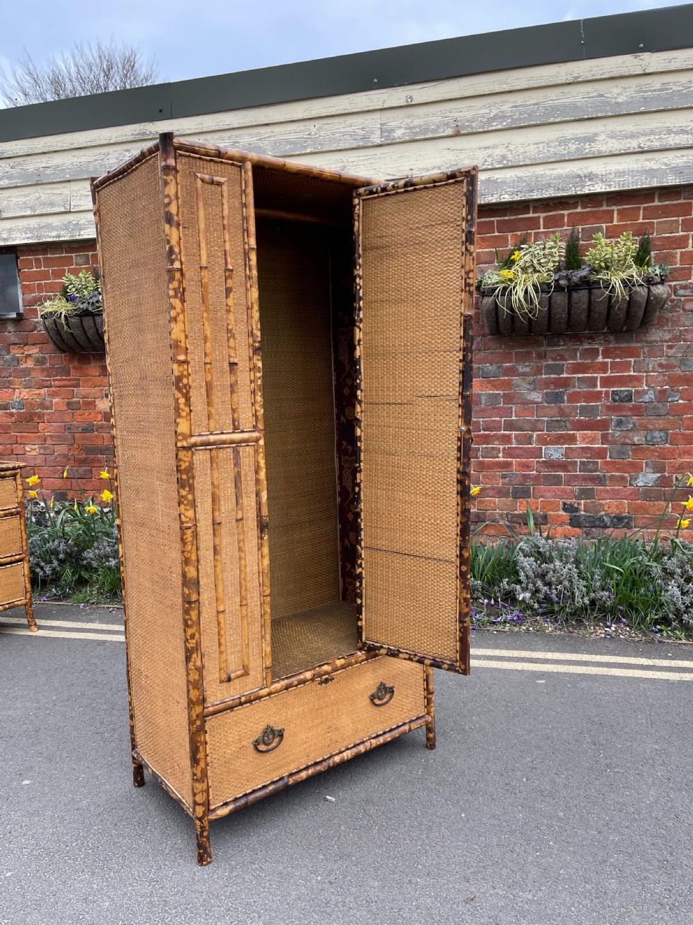 Victorian bamboo bedroom pair View IX