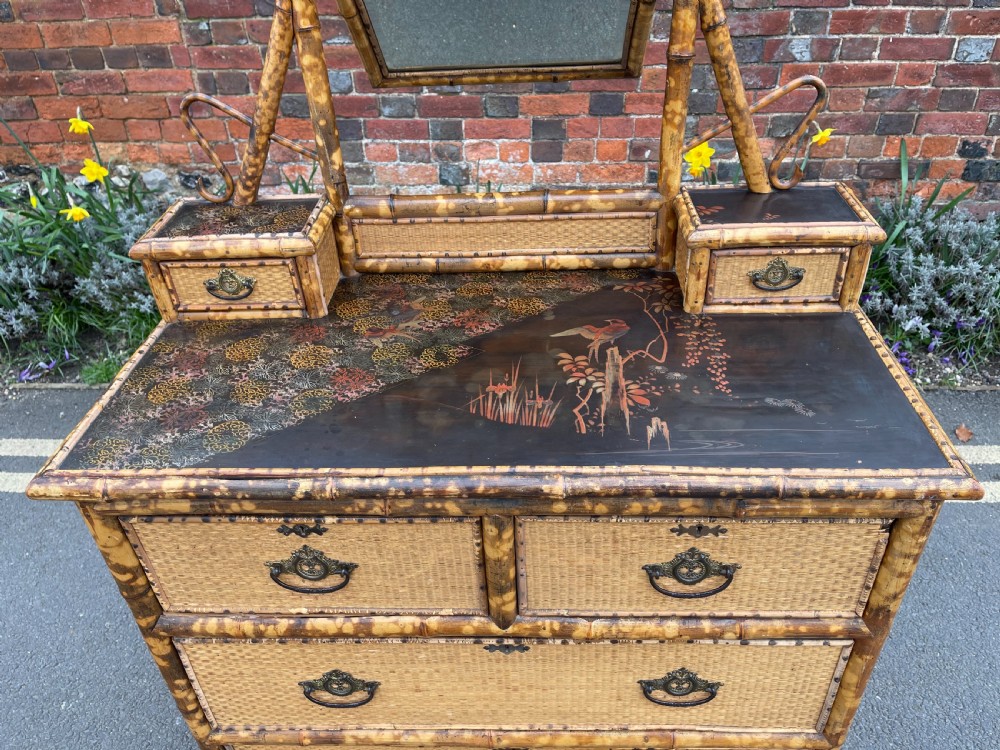 Victorian bamboo bedroom pair View X