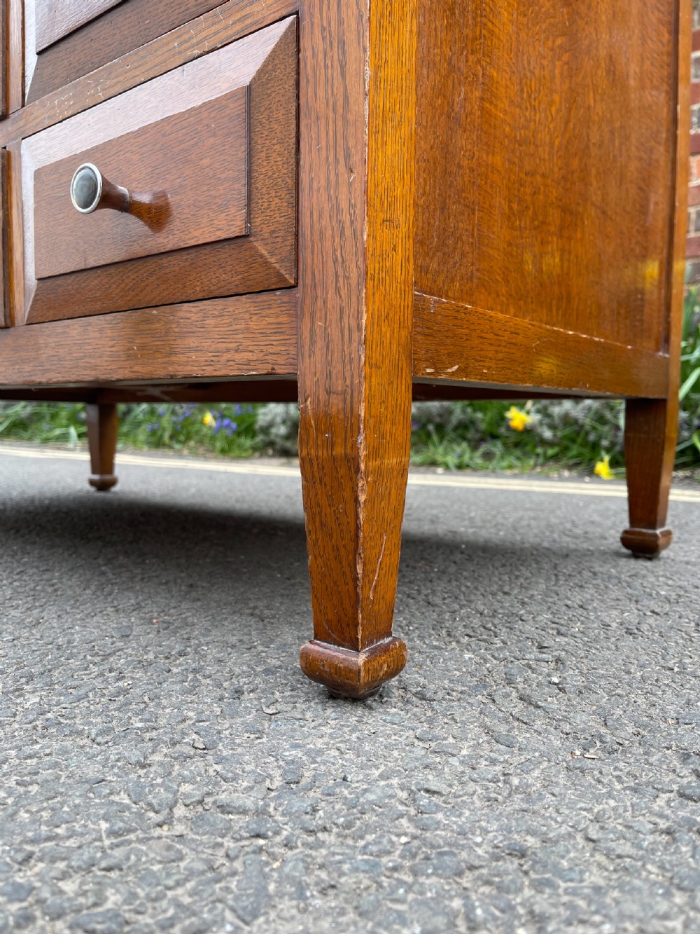 A fifteen drawer oak chest  View IX
