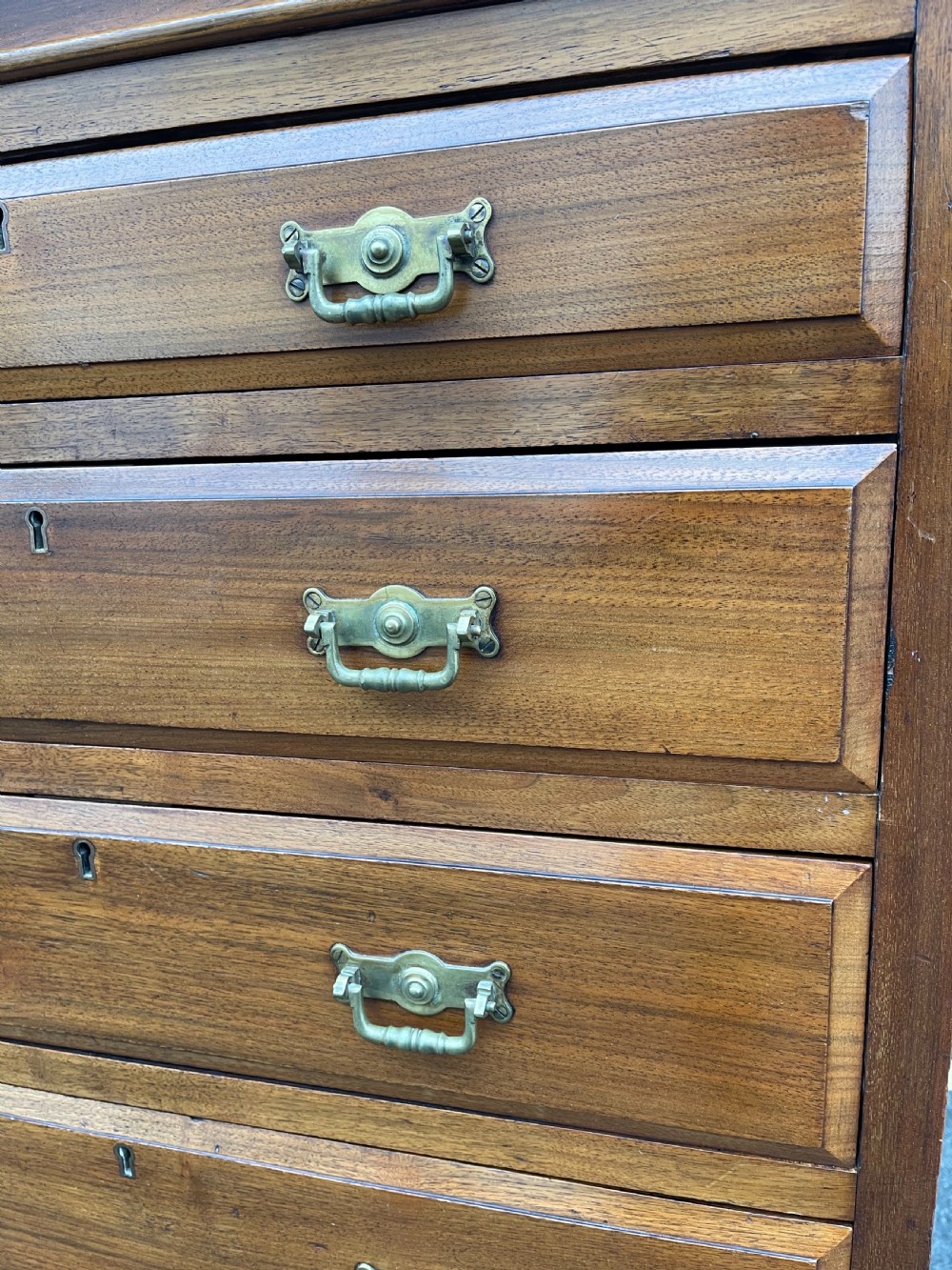 Victorian walnut Wellington chest View II