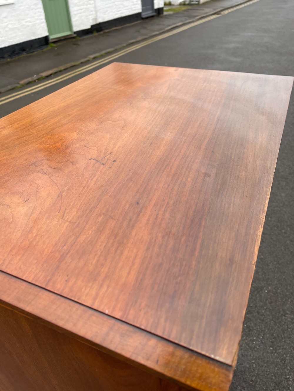 Victorian walnut Wellington chest View III