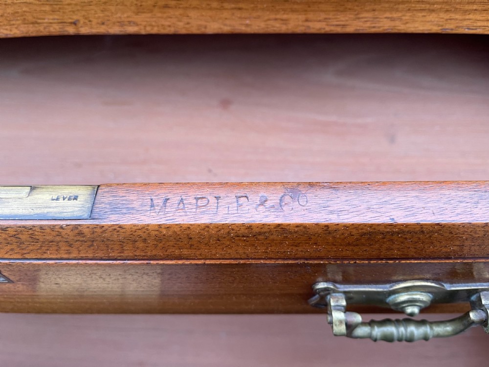 Victorian walnut Wellington chest View V