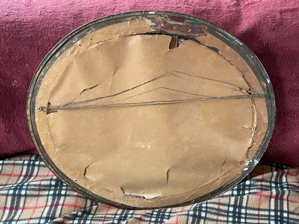 Victorian brass framed mirror  View III