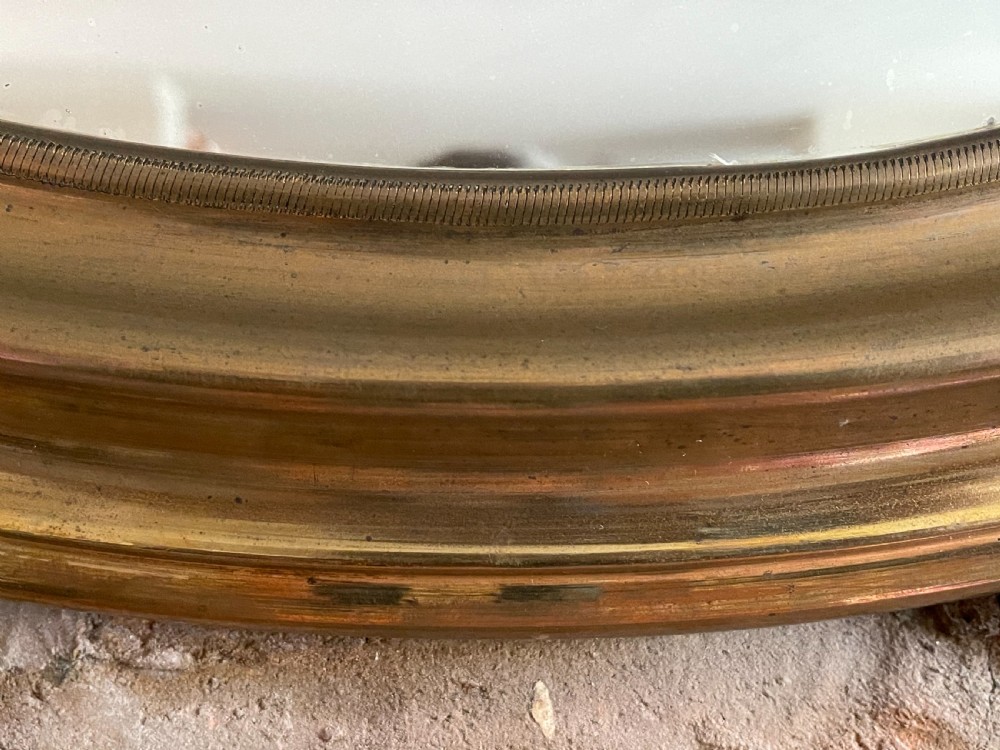 Victorian brass framed mirror  View IV