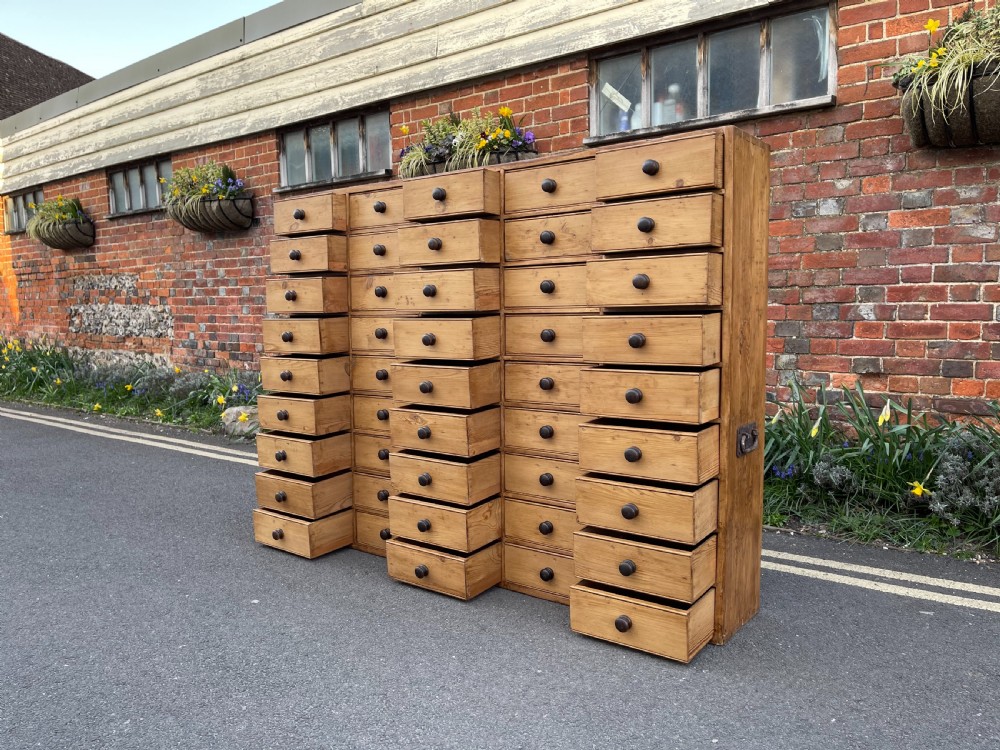 Large Victorian bank of drawers  View VI