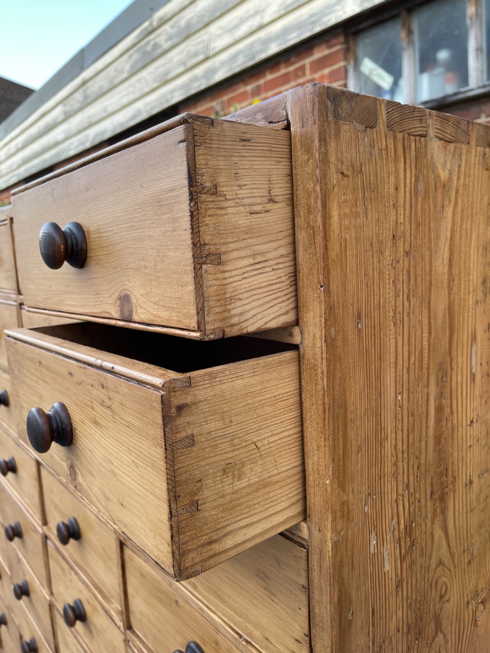 Large Victorian bank of drawers  View IX