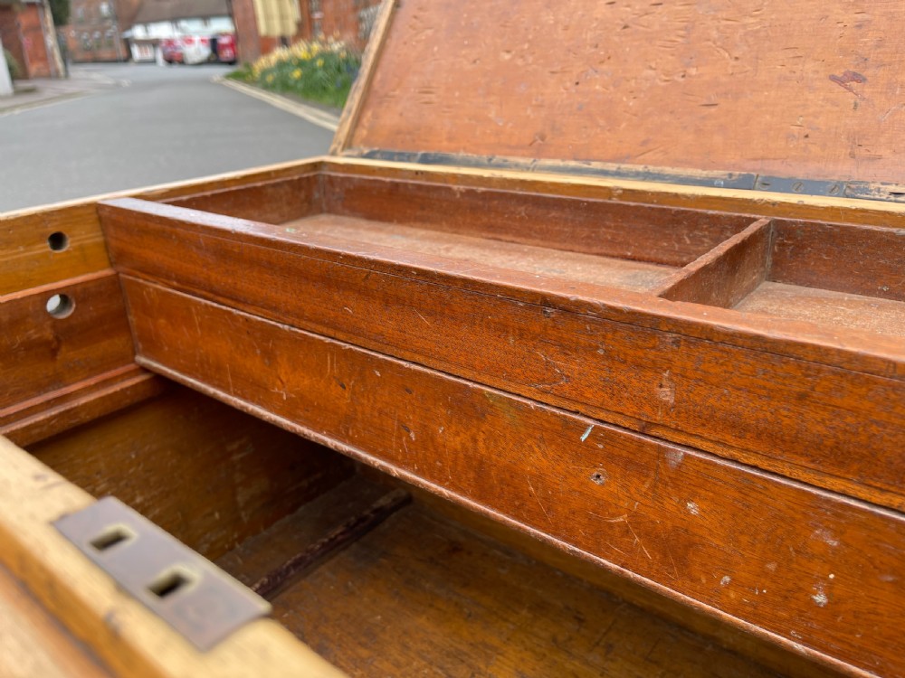 Victorian pine carpenters chest View VI