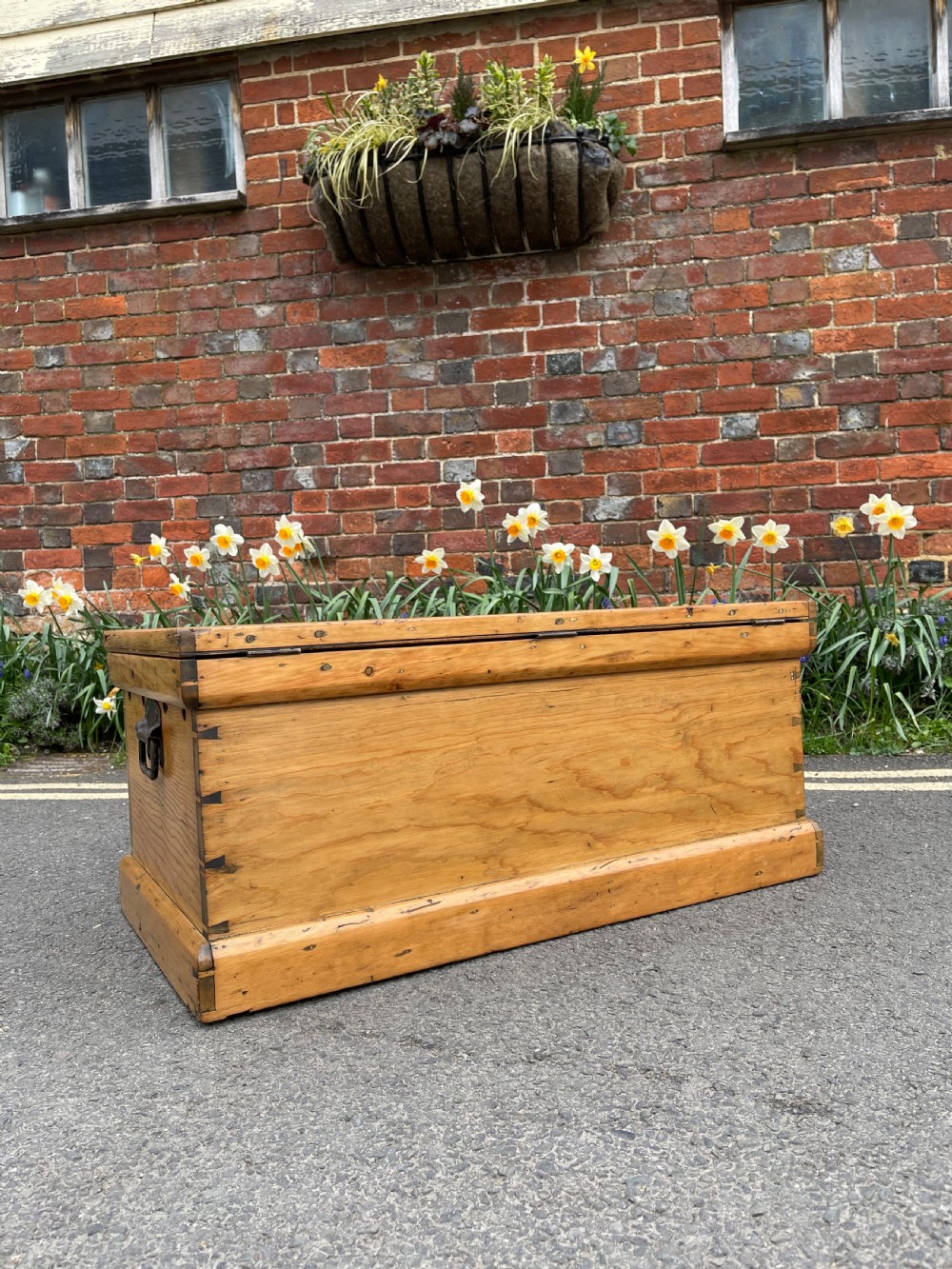 Victorian pine carpenters chest View IX